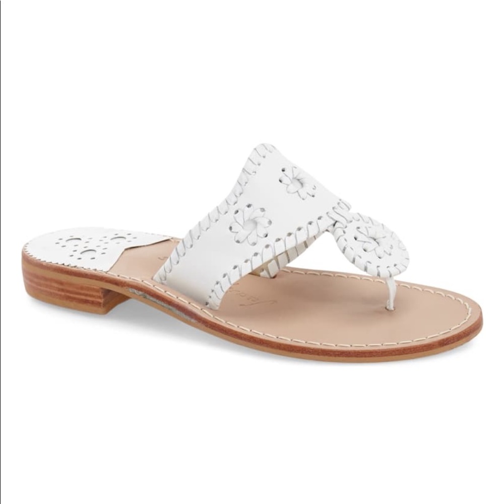 White Jack Rogers Sandals